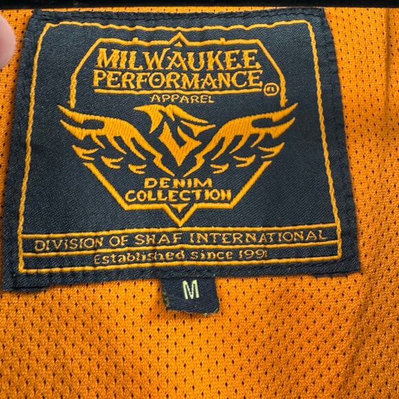 NWT Milwaukee Leather MDL4000 Women's Blue Plain Side 4 Snap Front Denim Vest - Picture 7 of 10